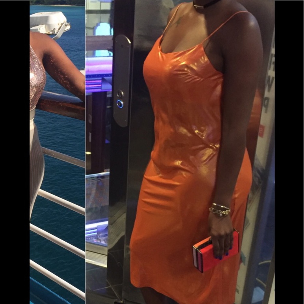 Liquid midi dress